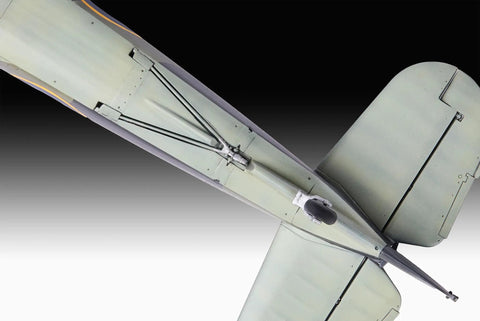 Hawker Sea Hurricane Mk IIC 1:32 Scale Unbuilt Unpainted Plastic Model Kit For WWII Naval Fighter Enthusiasts, underside view of tail.