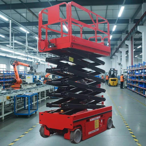 Heavy Duty Scissor Lift Platform For Smooth Station Connection And Quick Material Height Adjustment Transform Your Workshop Workflow While Safely Moving Big Loads With Zero Sweat Now in a factory setting.