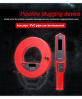 Heavy Duty Wall Scanner Pins Wood Studs PVC Pipes Iron Metals Blockages With Loud Beep Led Flash Waterproof Hull image showing a pipeline plugging device.