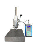 Portable Ultrasonic Hardness Tester With Sturdy Test Stand And Fine Probe 1kgf Load for precise metal testing on a solid base.