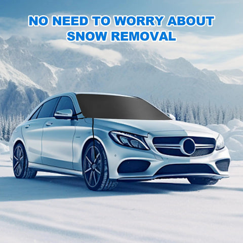 Extra Large 75 By 45 Inch Windshield Snow Cover Heavy Duty Windproof Shield For Cars Trucks And SUVs All Weather Winter