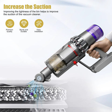 Using Dust Cup Lid For Dyson V10 V11 V15 SV12 SV14 SV15 SV22 Vacuum Cleaners Easy Swap Dust Bin Replacement Sealed Lid