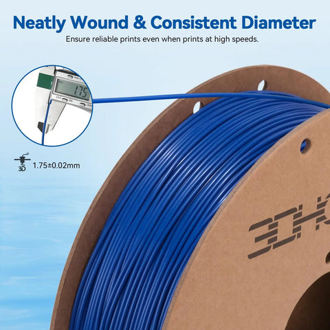 Boss Level High Speed PLA Filament 1.75mm 1kg Blue Prints Five Times Faster For FDM 3D Printers With Legit Precision And Smooth Extrusion For Any Makers Studio