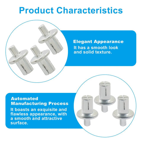 M5 7Mm Aluminum Core Rivets 100 Piece Pack Heavy Duty Drive Pins smooth silver finish, ideal for quick fixes and upgrades.