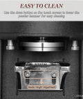 Automatic Electric Coffee Tamper 58mm view showing handle height adjustment feature for easy cleaning
