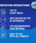 Straight Up Heavy Duty Washing Machine Cleaner And Water Softener Tablets instructions for use with detergent and fabrics.