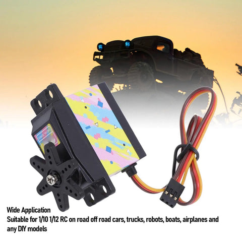 Heavy Duty 35KG Digital RC Servo Motor With Slick Metal Gear Steering In Beast Mode Control On 1 10 And 1 12 Scale Cars Trucks Boats Airplanes And Robots Featuring Rustproof Aluminum Alloy Construction Knockout Torque Output with black casing.