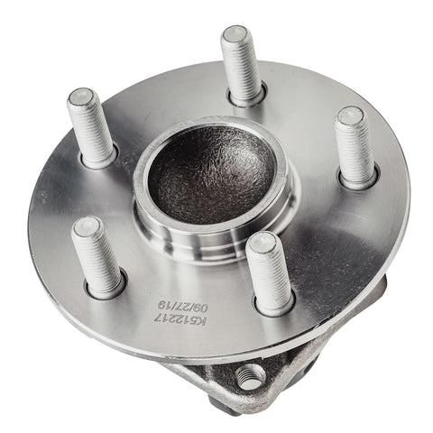 Top view of Pair Rear Wheel Bearing Hubs Assembly For 2003-2008 Toyota Corolla Matrix Pontiac Vibe 2004-2009 Prius 2000-2005 Celica 2005-2010 Scion tC FWD With ABS Premium Aftermarket Replacement For Smooth Handling And Quiet Operation.