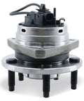 Front Wheel Hub Bearing Assembly With ABS 5 Lug Bolt On For 2004 2012 Malibu 2008 2010 Cobalt HHR 2005 2010 Pontiac G6 2007 2009 Saturn Aura Front Left And Right Replacement Ready To Roll 513214, close-up view