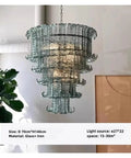 Top Shelf Clear Glass Led Pendant Light Featuring Rustic Green Iron Frame Retro Hanging Ceiling Lamp For Living Room And Bedroom Lazy Weekend Vibes Decor, showcasing clear glass and iron build.