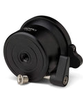 Smooth Camera Leveling Base For Universal Tripods And Video Heads Featuring Easy Turn Dial and Secure Lock Knob close-up image.