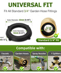 Universal fit of 30 Pack Heavy Duty Garden Hose Washers With Self Locking Tabs Stay In Place Design For Three Quarter Inch Fittings