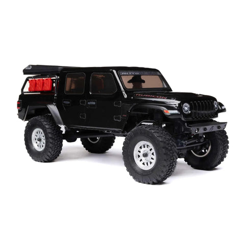 SCX24 Jeep Gladiator One Twenty Fourth Scale 4x4 Rock Crawler Ready To Run Brushed RC Car with oil-filled shocks and metal chassis