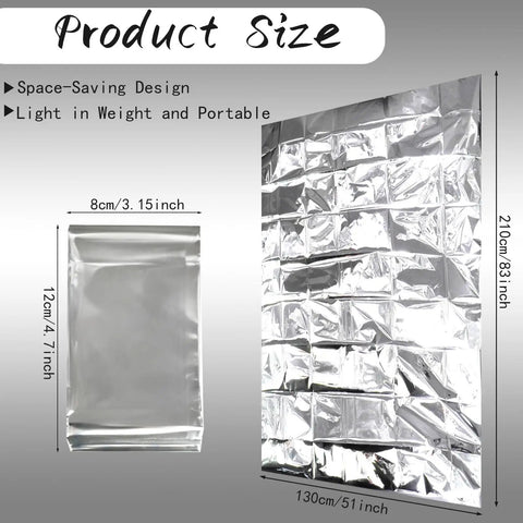 Bulk Pack Emergency Thermal Foil Blankets Keep You Toasty When The Cold Hits Hard Heavy Duty Survival Space Wrappers Total Fire For Camping Hiking First Aid Kits And Weekend Adventures