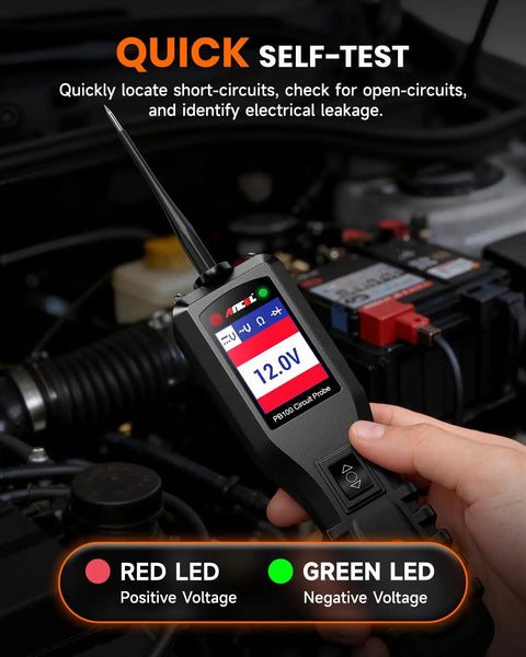 All In One Power Circuit Tester For 6 To 30V Vehicle And Trailer Electrical Diagnosis displaying 12.0V reading.