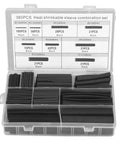The Ultimate Heat Shrink Tubing Kit With 385 Pieces For Quick Cable Management And Electric Insulation Featuring Flame Retardant Wire Wrap Sets In Various Sizes Inside A Handy Storage Box For Serious Diy Projects And Professional Auto Repairs, open box
