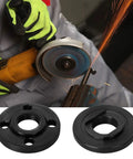 14 Piece Angle Grinder Flange Nuts Set 5/8-11 For 4-1/2 Inch Grinders Includes 6 Inner Nuts, 6 Outer Nuts, And 2 Spanners Pro Grade Replacement Kit For DIYers Home Shop shown in use with sparks