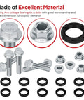 Honda TRX 400EX TRX400X Beefy Swing Arm Linkage Bearing Kit And Bolts For 1999 To 2014 ATV With Heavy Duty Metal Construction OEM Spec 27-1048 includes bolts, nuts, and oil seals