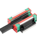 HGW25 Square Linear Guide Rail Kit 400mm With Four Flange Carriage Blocks for 3D Printers and DIY Projects