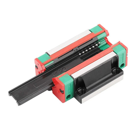HGW25 Square Linear Guide Rail Kit 400mm With Four Flange Carriage Blocks for 3D Printers and DIY Projects