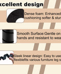 Image showing the excellent design of Easy Slide On Bed Frame Guard Socks 8 Piece Set Shin Buster Protectors, featuring dense foam and smooth surface.
