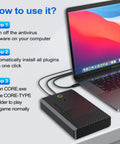 14TB Retro Gaming External Hard Drive Preloaded With 98,000 Games Plug And Play For Seven Classic Systems 9,800 3D Titles And Over 1,000 High End PC Games USB 3.1 Portable Drive For Windows PCs 7 8 10 11 connected to laptop