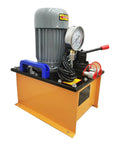 Heavy Duty 70 Ton Electric Hydraulic Track Pin Press For Excavator Sleeve Removal 220V motor with gauge and control levers.