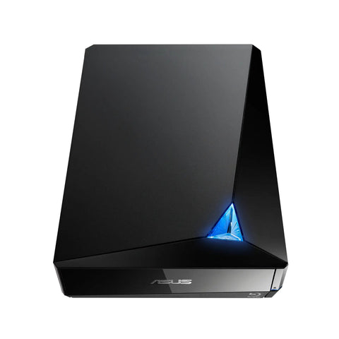 Powerful Blu-ray External Drive With 16x Write Speed, BDXL Support, And 128 GB Capacity, USB 3, Works With Mac And PC, Portable Optical Drive For Data Backup And Media Playback, 1 Year Warranty, black ASUS unit
