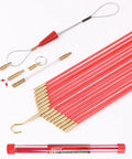 Fiberglass Wire Puller Kit For Electrical Cables Twenty Two Point Five Feet With 7 Attachments Pro Grade Beast Cable Snake