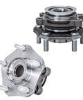 Pair Front Wheel Bearing And Hub Assembly For Nissan Sentra 2013 To 2019 Leaf 2013 To 2017 NV200 2013 To 2021 Chevy City Express 2015 To 2018 5 Lugs With ABS