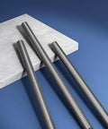 M8 x 350mm fully threaded rods set, 1.25mm pitch, 304 stainless steel, 4 pack, right hand threaded rods on blue surface