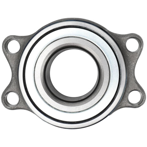 Front view of Pair Rear Wheel Bearing Kit For Subaru Baja 2003 2006, Legacy 2000 2004, Outback 2000 2004 Without ABS, 4 Bolt Square Flange