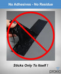 Beefy 30 Mil Weatherproof Self Fusing Silicone Sealing Tape testing adhesion, black, 1.5 inch by 15 feet, outdoor use.
