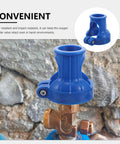 Close-up of blue plastic Valve Protector Caps for Oxygen Cylinders 10 Pack Must Have Durable Plastic Safety Covers for Gas Cylinders.