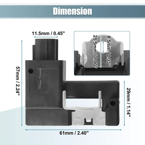 Precision Replacement Battery Current Sensor Oem Style 294G01HH0A For Nissan Altima Leaf Quest dimensions in millimeters.