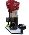 Heavy Duty Guide Bushing Baseplate For Compact Cordless Router Rock Solid High Grade White Phenolic with precision router setup.
