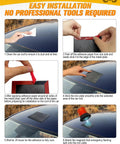 Magnetic Roof Mount Pads Kit for Cars, Trucks and SUVs, Heavy Duty Aluminum Roof Ready with installation steps and light mounting.