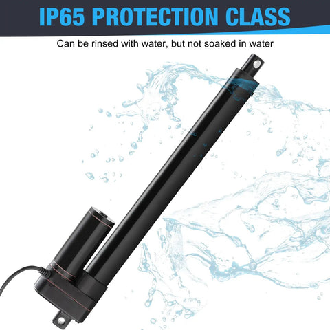 Beefy 24V Heavy Duty Linear Actuator With 30 Inch Stroke, 660 Lb Load, 0.2 In Per Sec Speed, IP65 Waterproof Feature Display