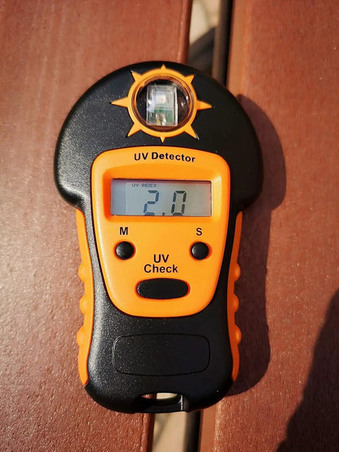 Portable Handheld Sun UV Detector For Measuring UV Levels Outdoors Easy To Use Sunlight UV Meter For Cars Greenhouses Home Or Camp Travel