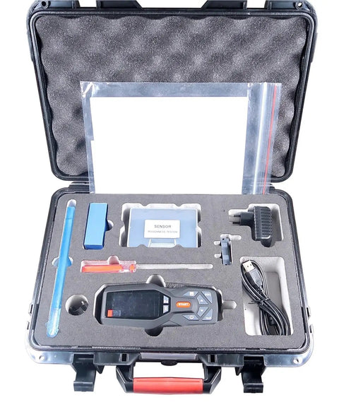 Portable TMR200 Surface Roughness Gauge With DSP Processing, handheld tester in foam case with USB cable