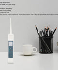 Hella Nostalgic White Retro Brick Cell Phone Model Ornament For Office Desk Decor Vintage 80S 90S Throwback Piece on a desk.