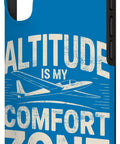 Glider Pilot Phone Case For iPhone 17 Built For Soaring Club Members And Sailplane Fans Tough Grippy Protection Blue Design