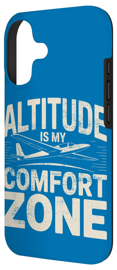 Glider Pilot Phone Case For iPhone 17 Built For Soaring Club Members And Sailplane Fans Tough Grippy Protection Blue Design