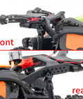 Aluminum Dual Hole 4mm Suspension Lift Shock Mounts For Axial 1 To 30 SCX30 K10 Bronco JLU Rock Crawler Upgrades, front and rear view