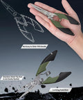 Decked-Out Fishing Tools Kit with 6.5 Inch Pliers and 4.6 Inch Scissors, showing pro grade stainless steel and TPR handle design.