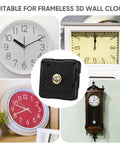 Quartz Clock Movement Replacement For DIY Projects With Quiet Sweep Technology Silent Battery Operated Nifty Wall Clock Mechanism