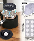 Pro Grade Espresso Maintenance Kit For Luxe Coffee Machines With 2 backflush discs, 4 water filters, and 8 cleaning tablets