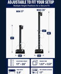 Adjustable Heavy Duty RV Stabilizer Kit Packs Adjustable I Beam Mounts To Slam The Sway And Kill That Bounce Right Out The Gate For Campers And Travel Trailers 17 To 35 Inches dimensions and height options