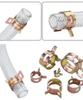 Grab This Awesome 75 Piece Manganese Steel Hose Clamp Set For Pipes And Cars With Adjustable Sizes From 6 To 10mm Perfect Low Pressure Clamping Solution, on clear hose