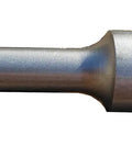 Close-up of SDS Max drill bit showing carbide-tipped head for 7 Piece Carbide Tipped Masonry Drill Bit Set For SDS Max Rotary Hammers Heavy Duty Concrete Brick Tile Bits With Long Reach 13 Inch Total Length Four High Grade Carbide Cutting Points For Fast Clean Holes.